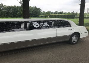 raamsticker witte limousine